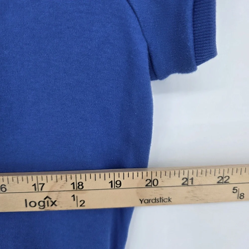 Ralph Lauren Sport Polo Shirt Dress Womens Large Blue Pony Short Sleeve Preppy